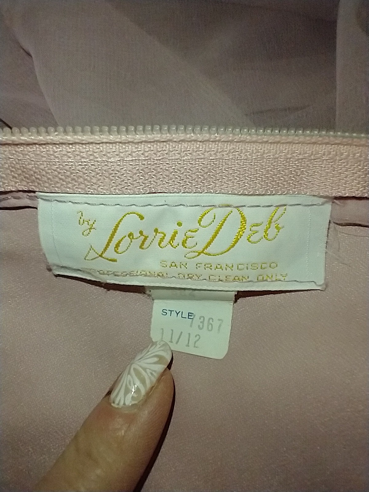 Vintage Laurie Deb of San Francisco Party Dress Cottage Core Girly Size S