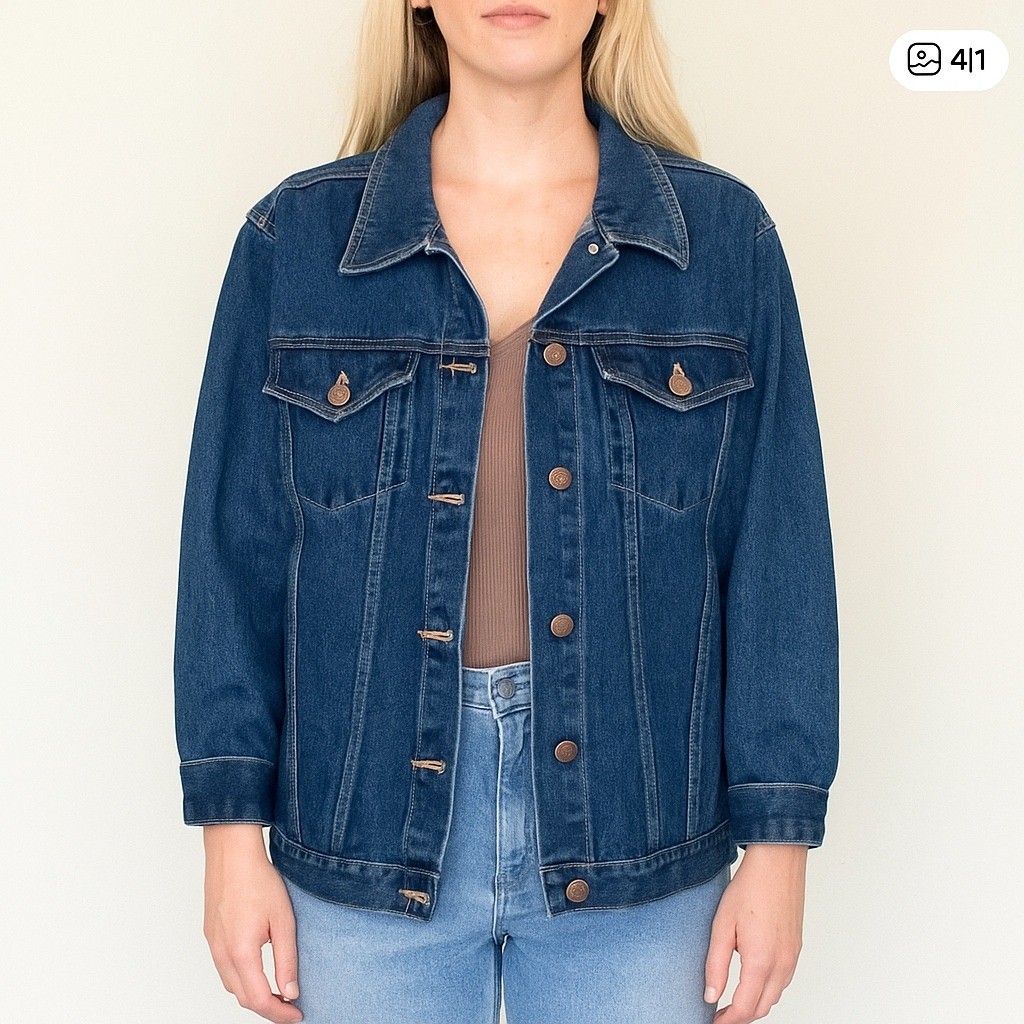 Vintage Denim trucker jacket Forenza y2k Retro Women’s size 12