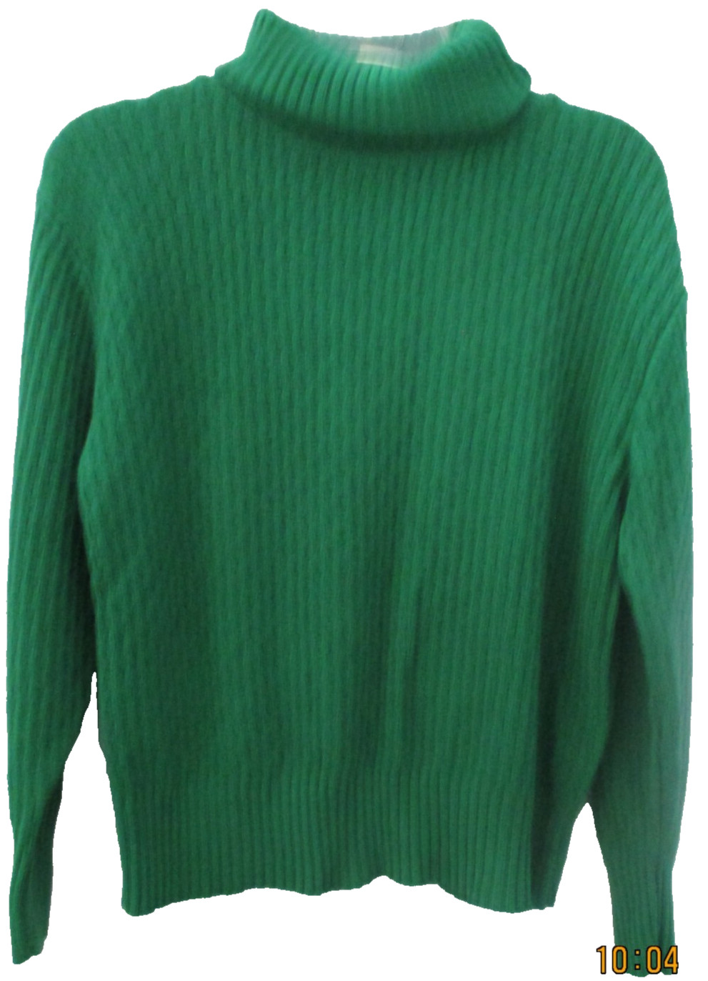 Vintage Women’s United States Sweater Small Cotton Turtleneck Green