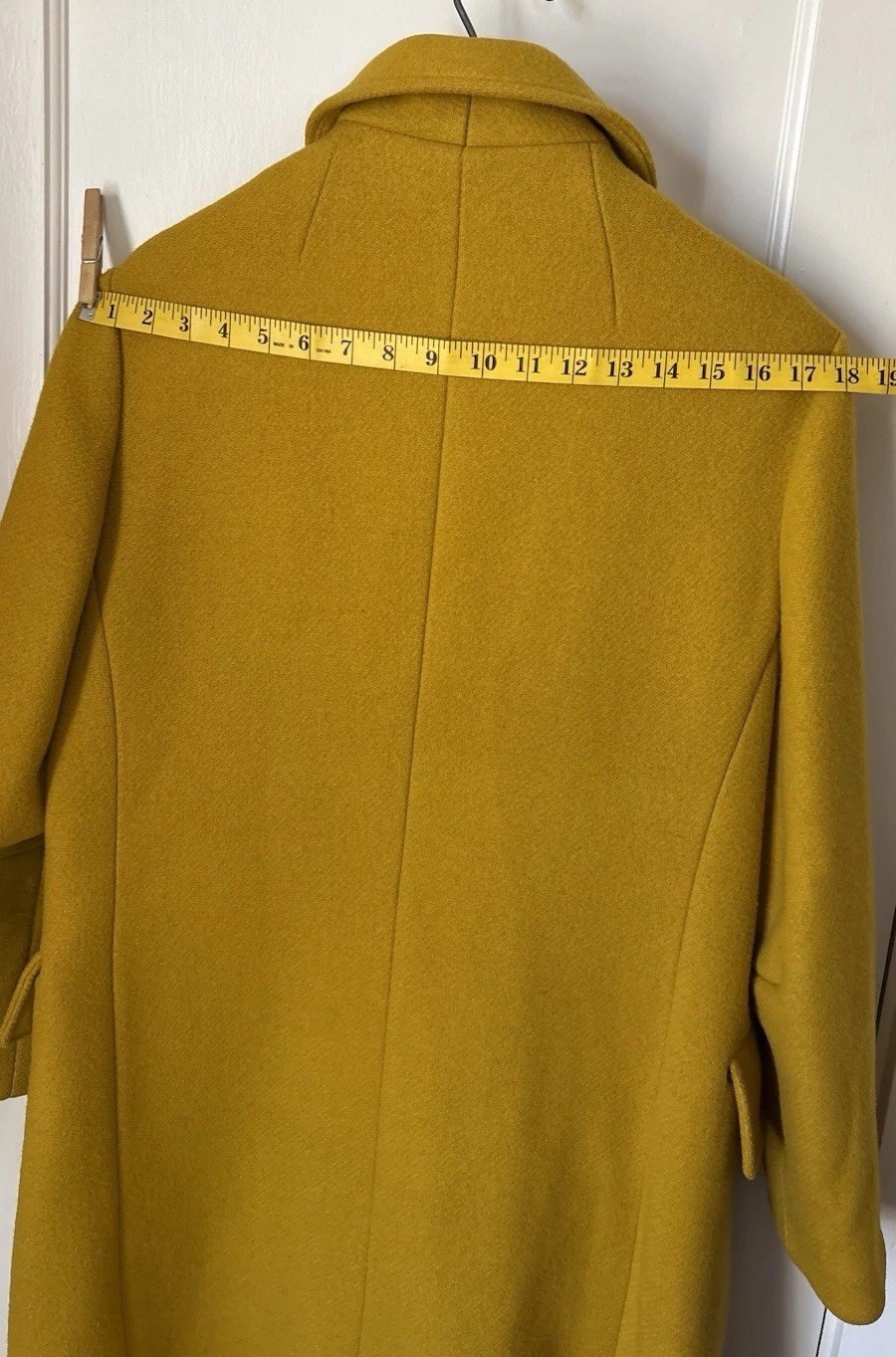 VTG 60s Mustard Yellow Wool Turnlock Swing Coat Coach Bonnie Cashin Style MCM