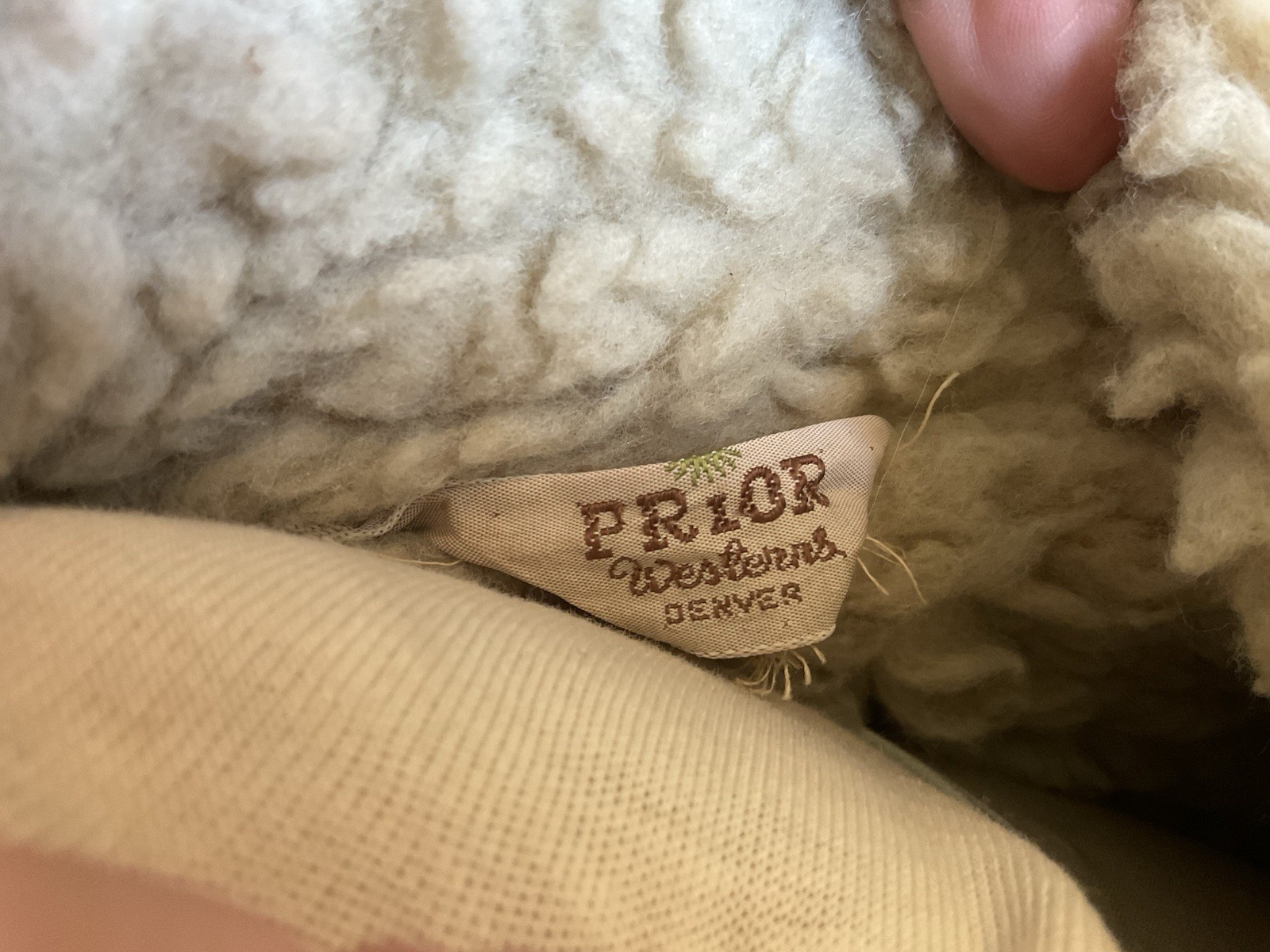 Prior Westerns Denver Womens Vintage Denim And Sheering 1960-1970? Chore Coat