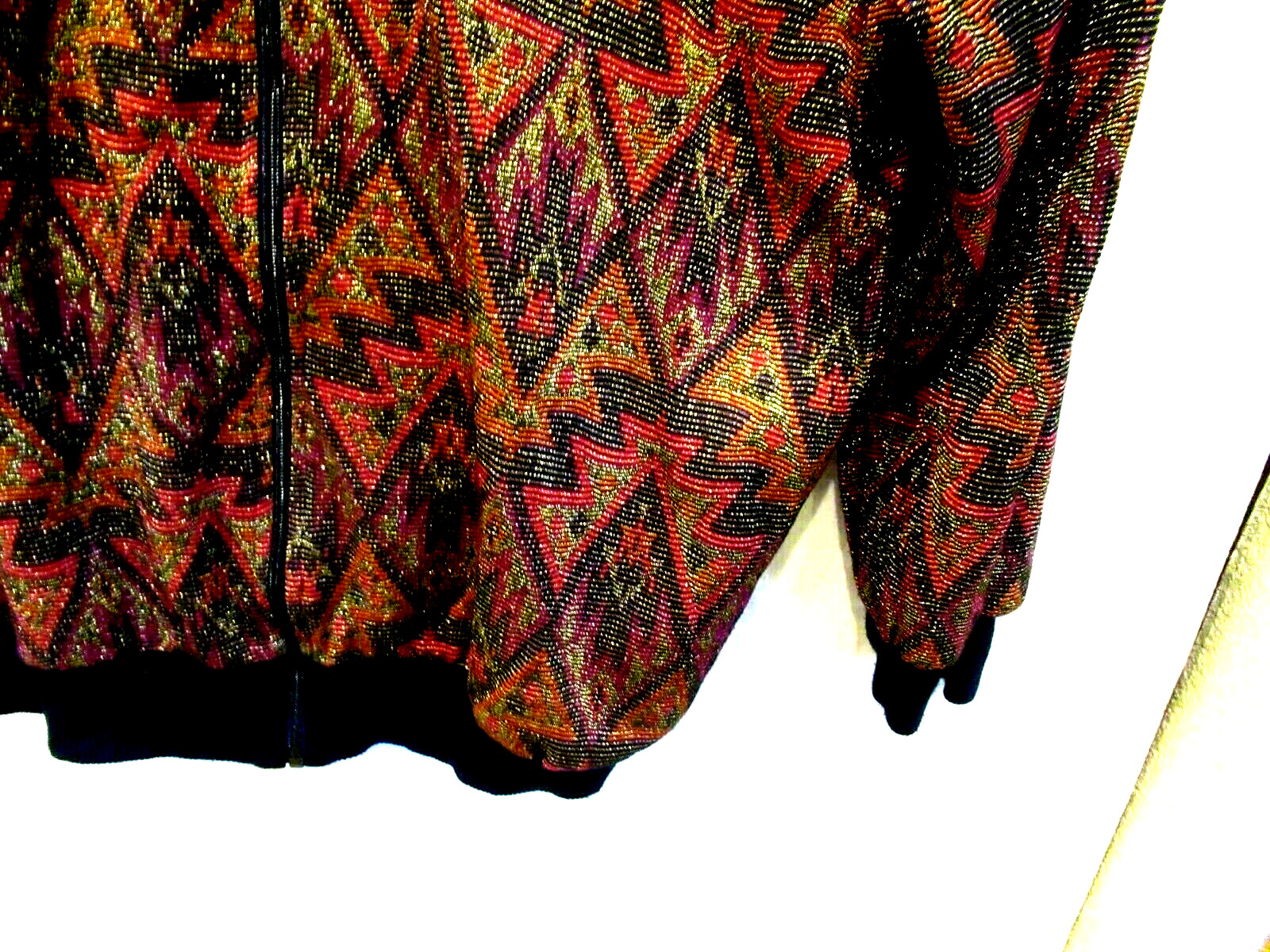Kathleen Usherwood for Periphery jacket, gold red, Neiman Marcus, 44″ chest