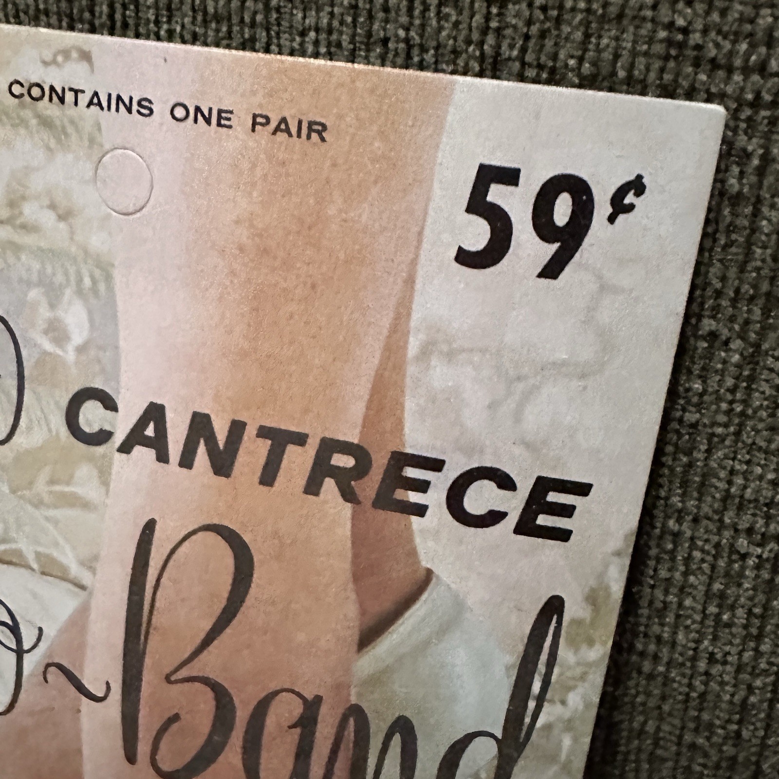 NEW Vintage Cantrece No-Band Footlets Beige Stretch Women’s Size 8-9.5 NIP