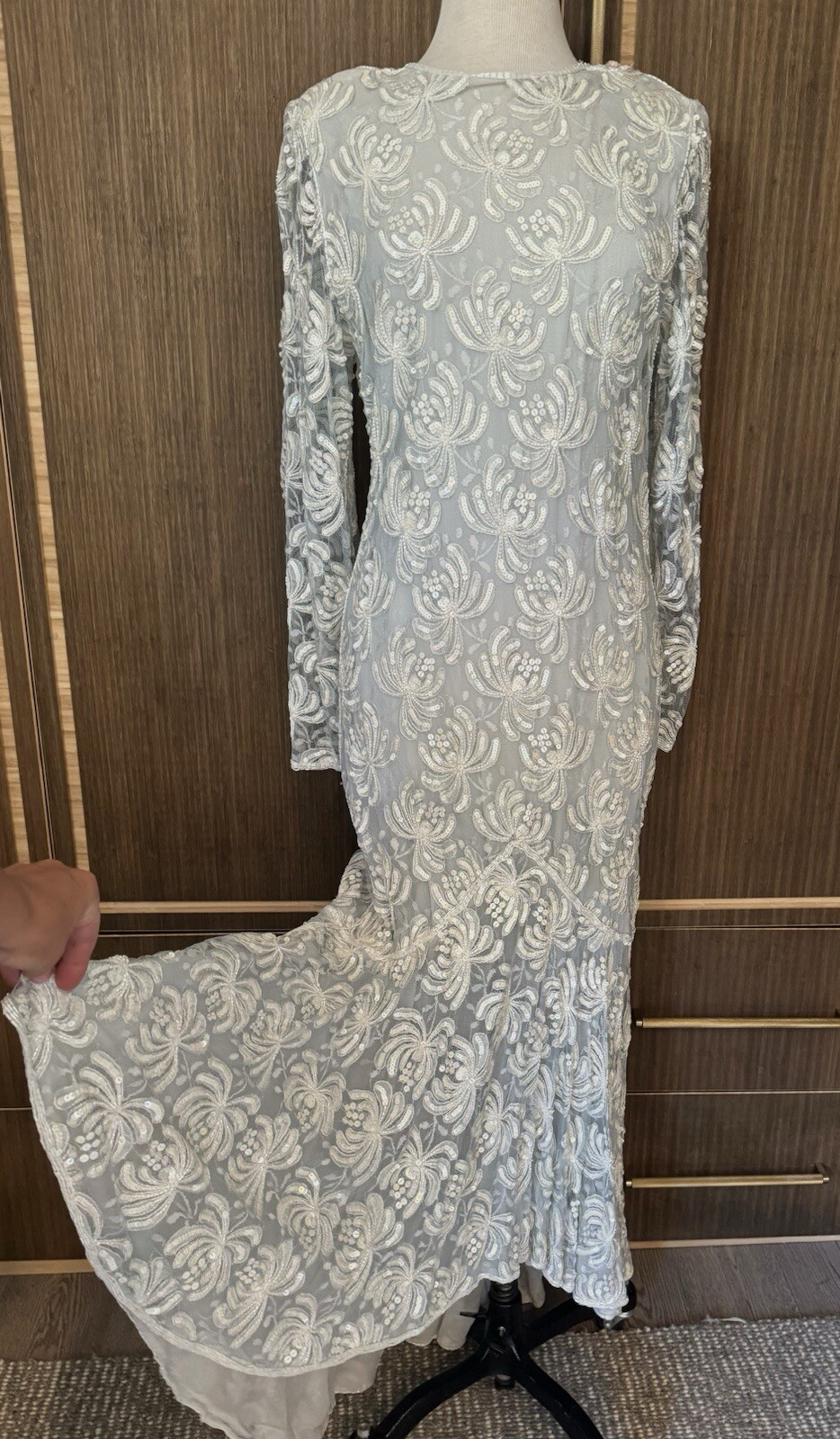 Scala Beaded And Sequined Couture Collection Vintage Dress