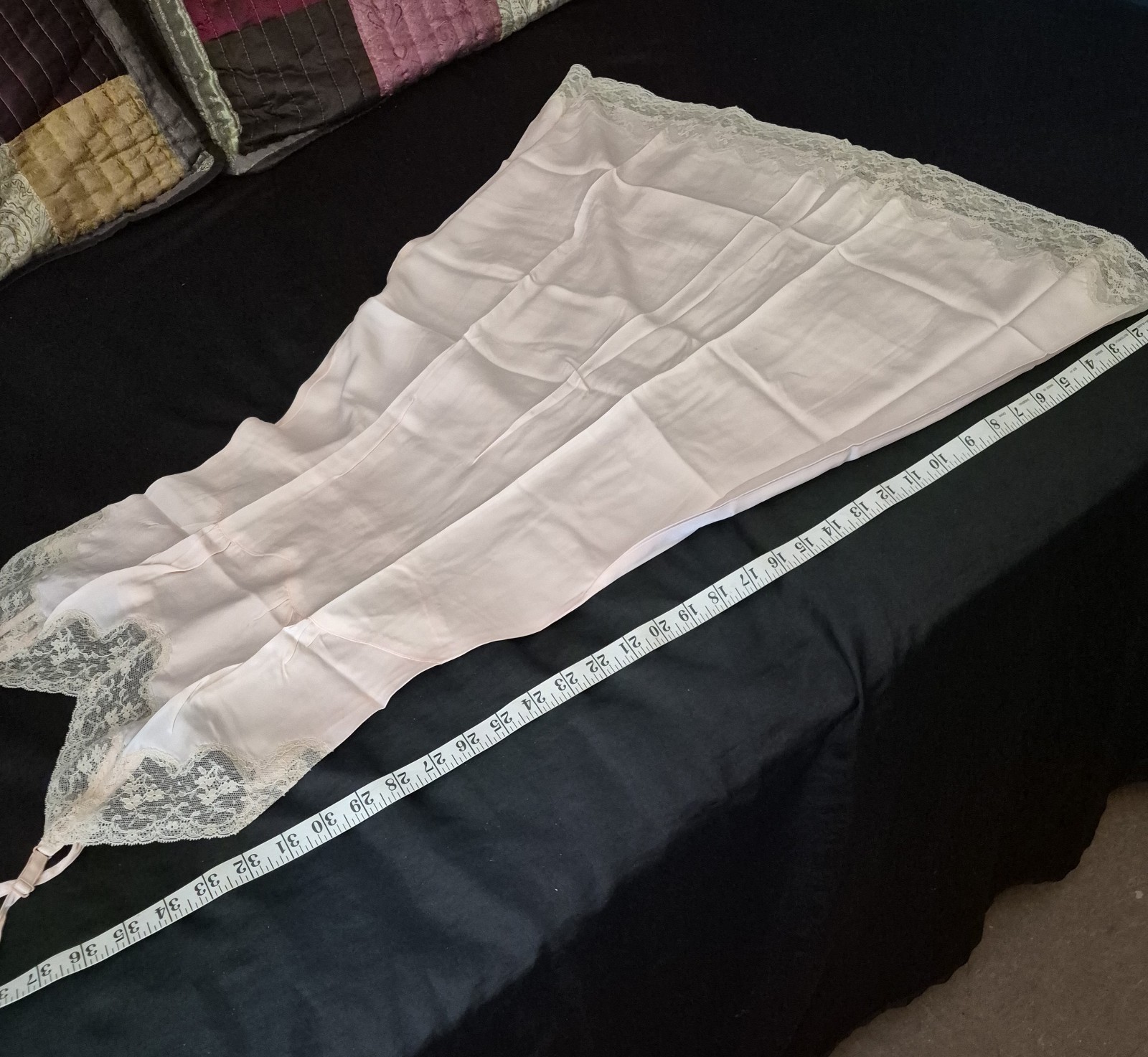 Vintage Rayon Satin CAROLYN of NEW YORK Full Slip Size 34