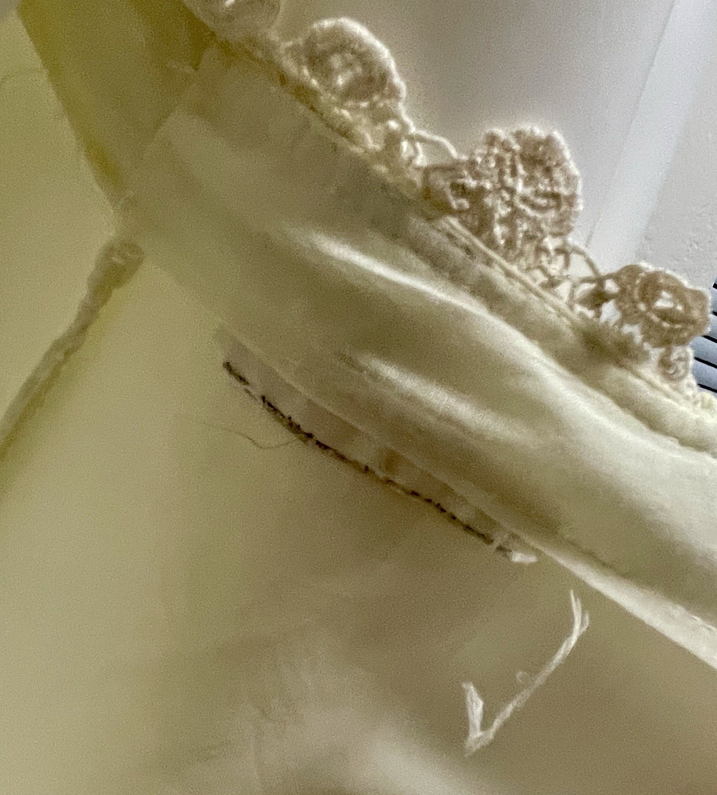 70s-80s Vintage Gunne Sax Dress Cream Lace Prairie Boho Cottage Core Hippy