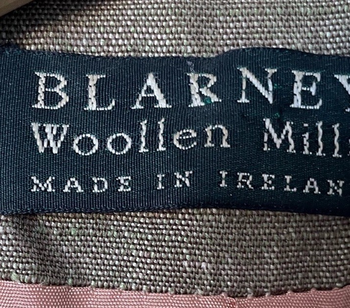 Blarney Woollen Mills | 2 Piece blazer skirt. Vintage 80s. Linen. Wool. Ireland.