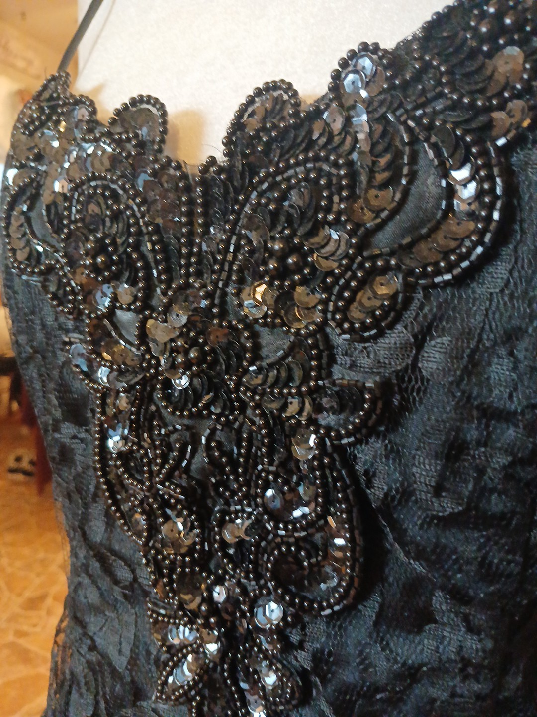 Vintage 80’s XS/S Mademoiselle Black Lace Mini Cocktail Prom Dress With Jacket