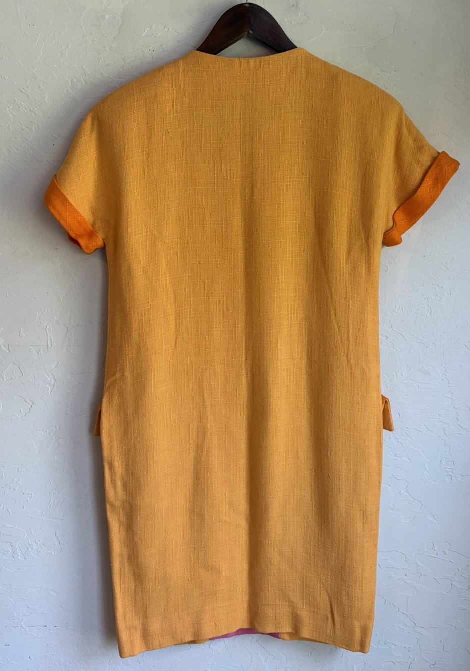 Vintage 80s 90s Oscar De La Renta Balliets Mod Shift Jacket Dress 6 Colorblock