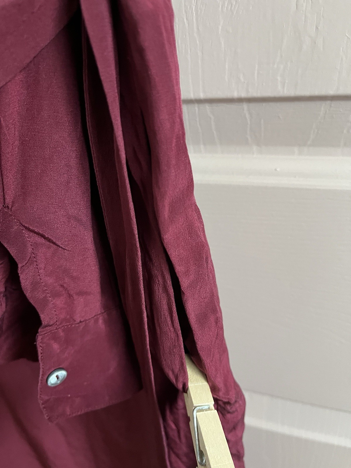 Vintage 80s Jack Mulqueen Saks Fifth 100% Silk Pleated Ruffle Dress Sz 6 Red