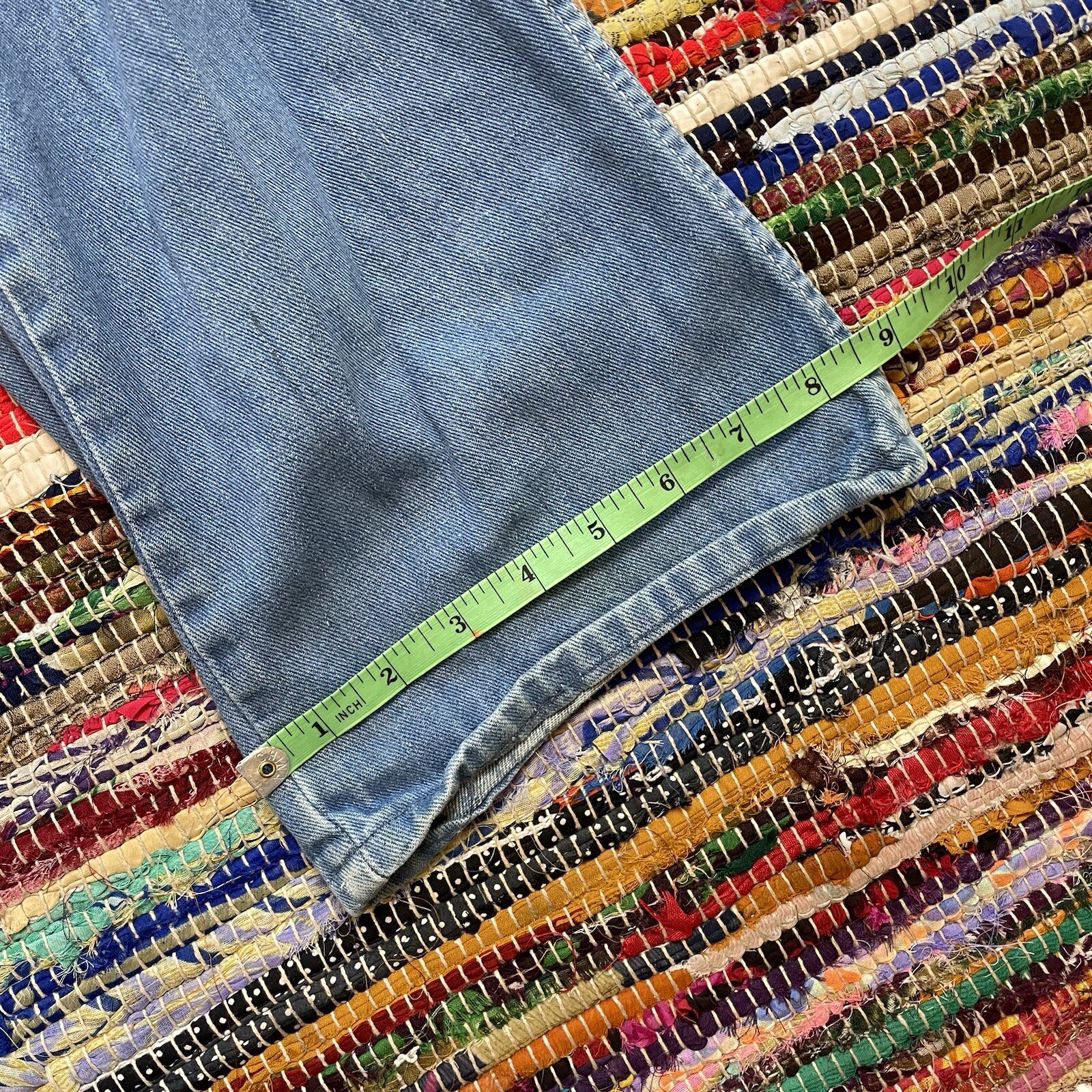 Vintage 70s Wranglers Wrapid Transit Western Cowgirl Boho Denim Blue Jeans 27×32