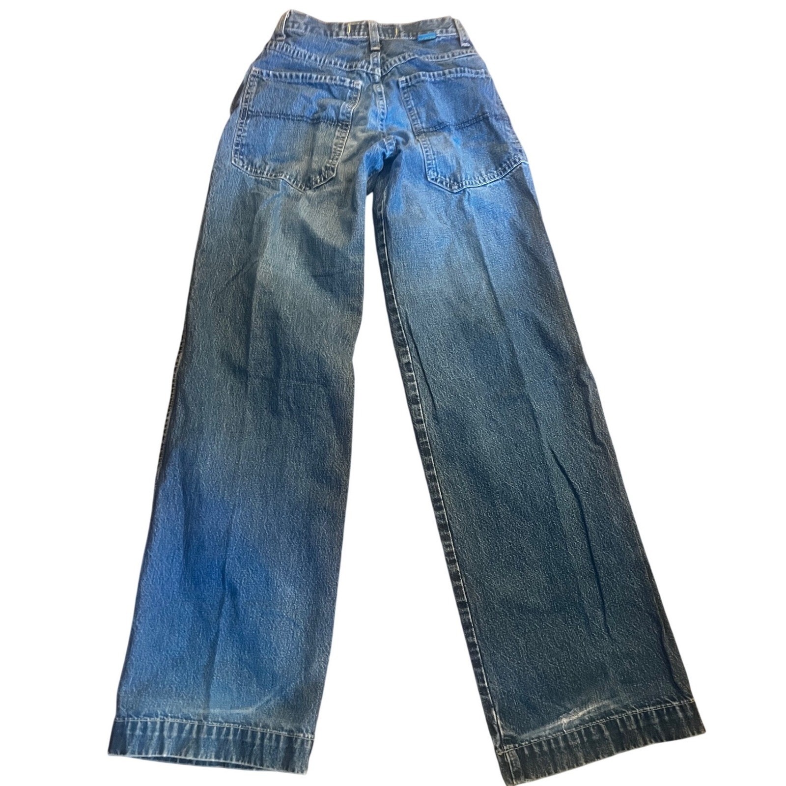 Y2K JNCO Girlie Stuff Spacey Wide Leg Jeans Baggy Skater Patch USA size 1