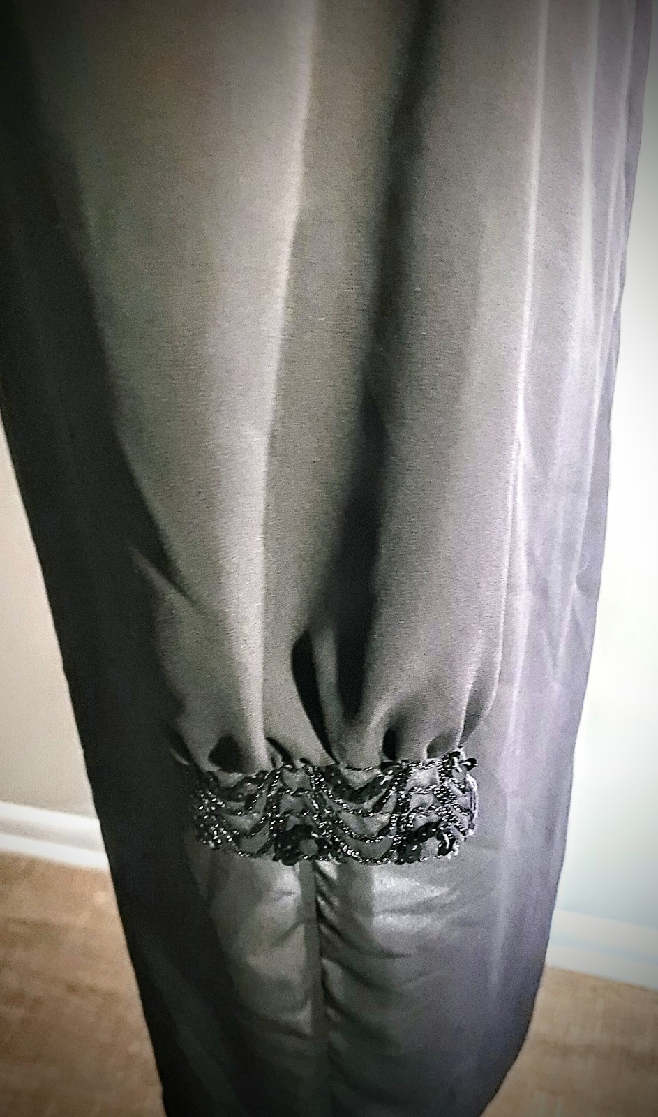 Vintage Toni Todd Black Draped Tunic / Dress Size M