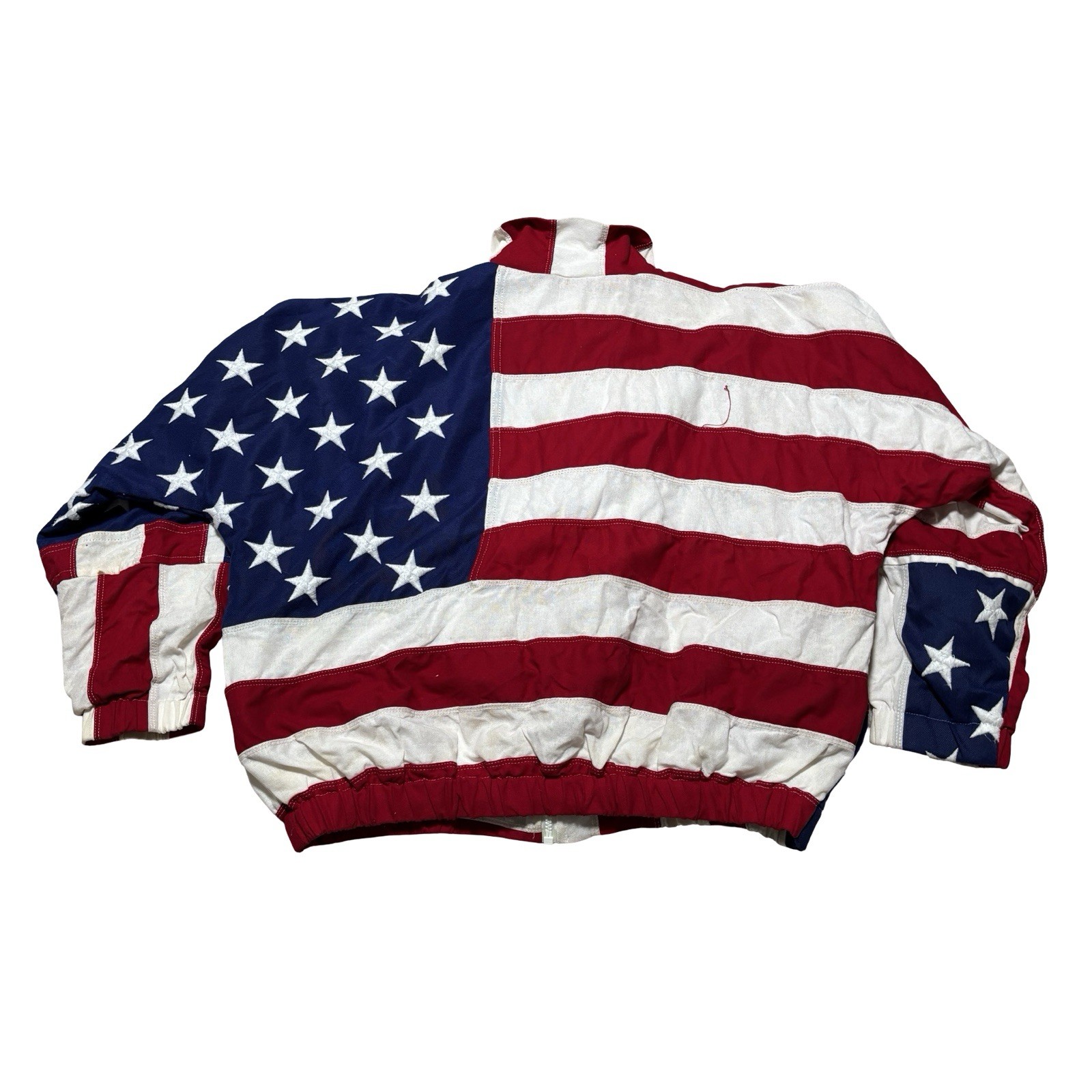 Vintage 90s Limited Edition LTD “The Flag” United States Flag AOP Jacket M 25×24
