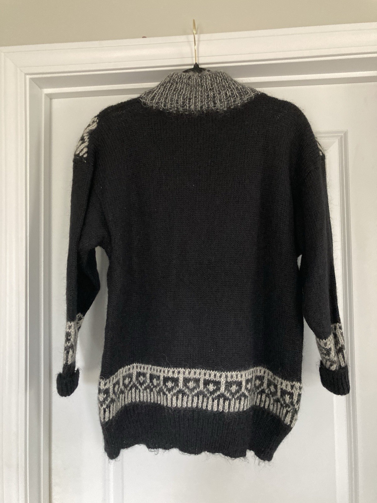 Rochelle California Women’s Knitted Sweater Medium VTG 1980s Shoulder Pad Mohair