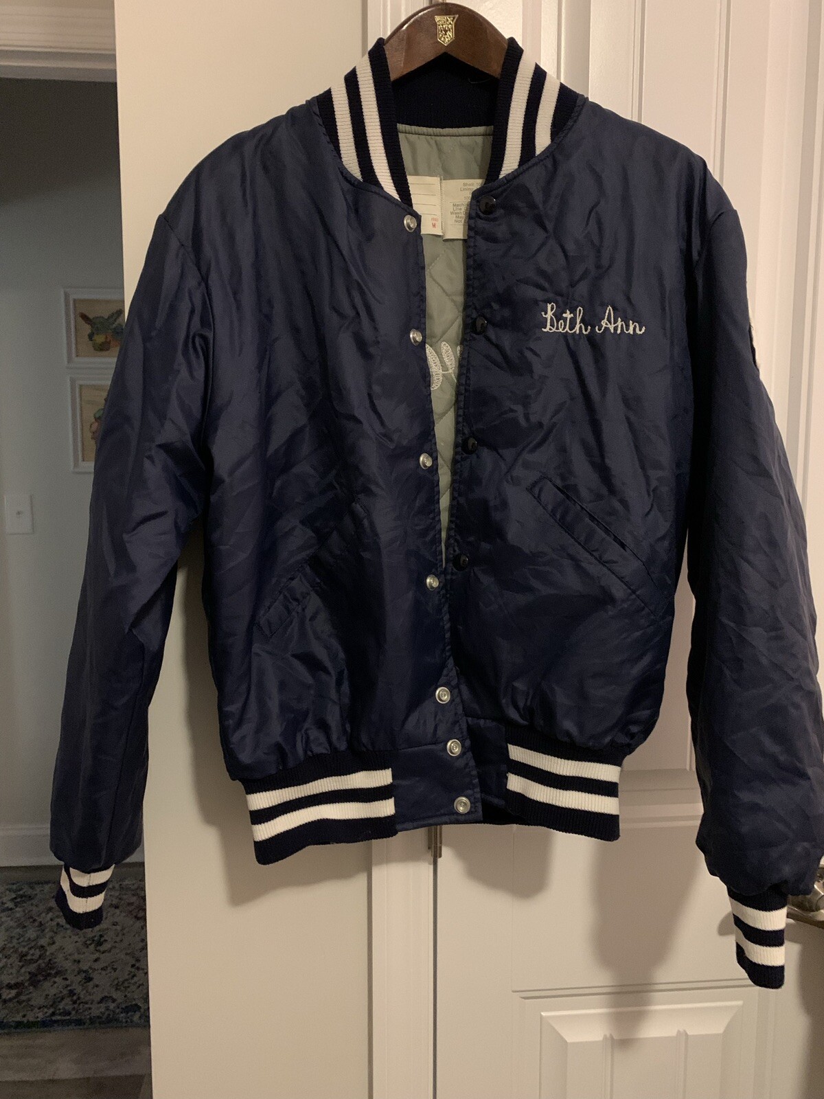 Vintage Stevenson High School Women’s Letterman Jacket 1987 Michigan Medium Beth