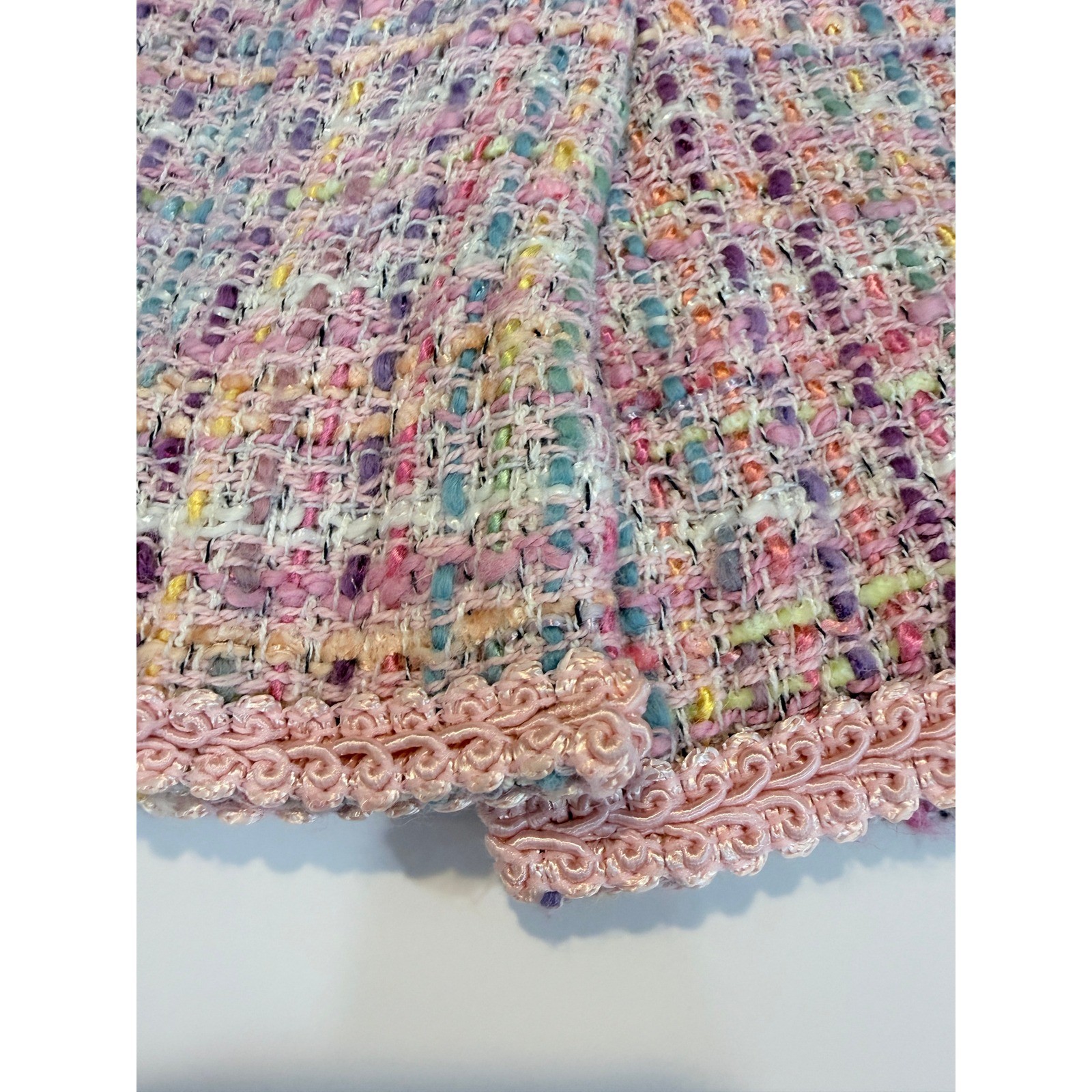 Vintage B Field Pastel Tweed Skirt Pink Multi Mini 2 XS/S