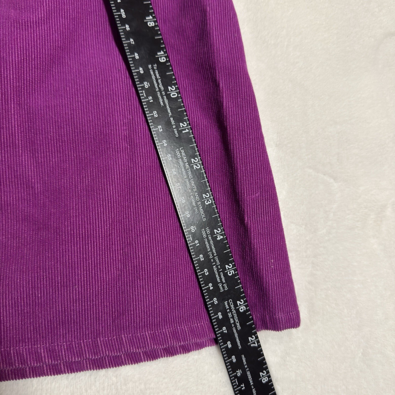 Vintage OshKosh Bgosh Purple Corduroy Pinafore Jumper Dress Midi 9 Cottagecore