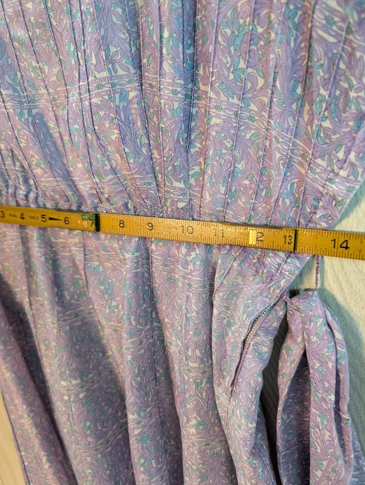 Vintage 50’s-60’s Caldwell Casuals Floral Dress Women’s 100% Bemberg Rayon Yarn