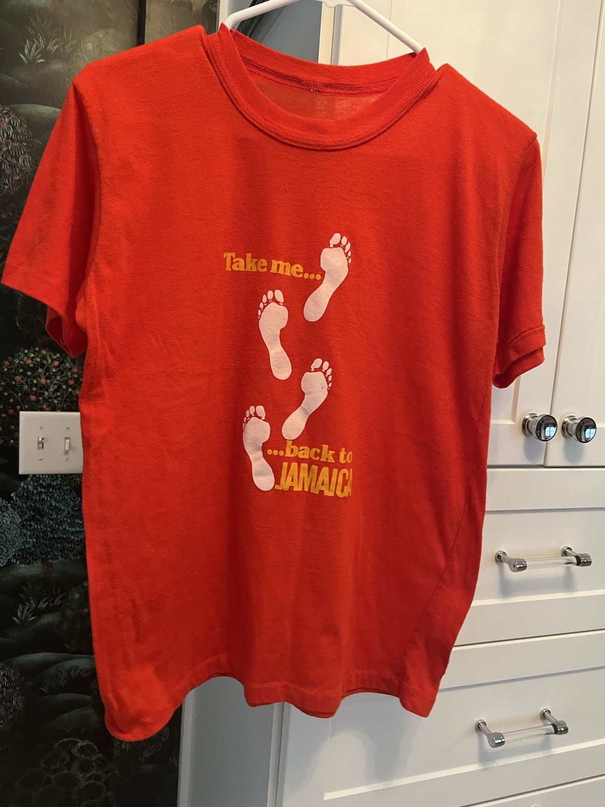 Vintage T-Shirt Unisex Jamaica Graphic Tee Short Sleeve