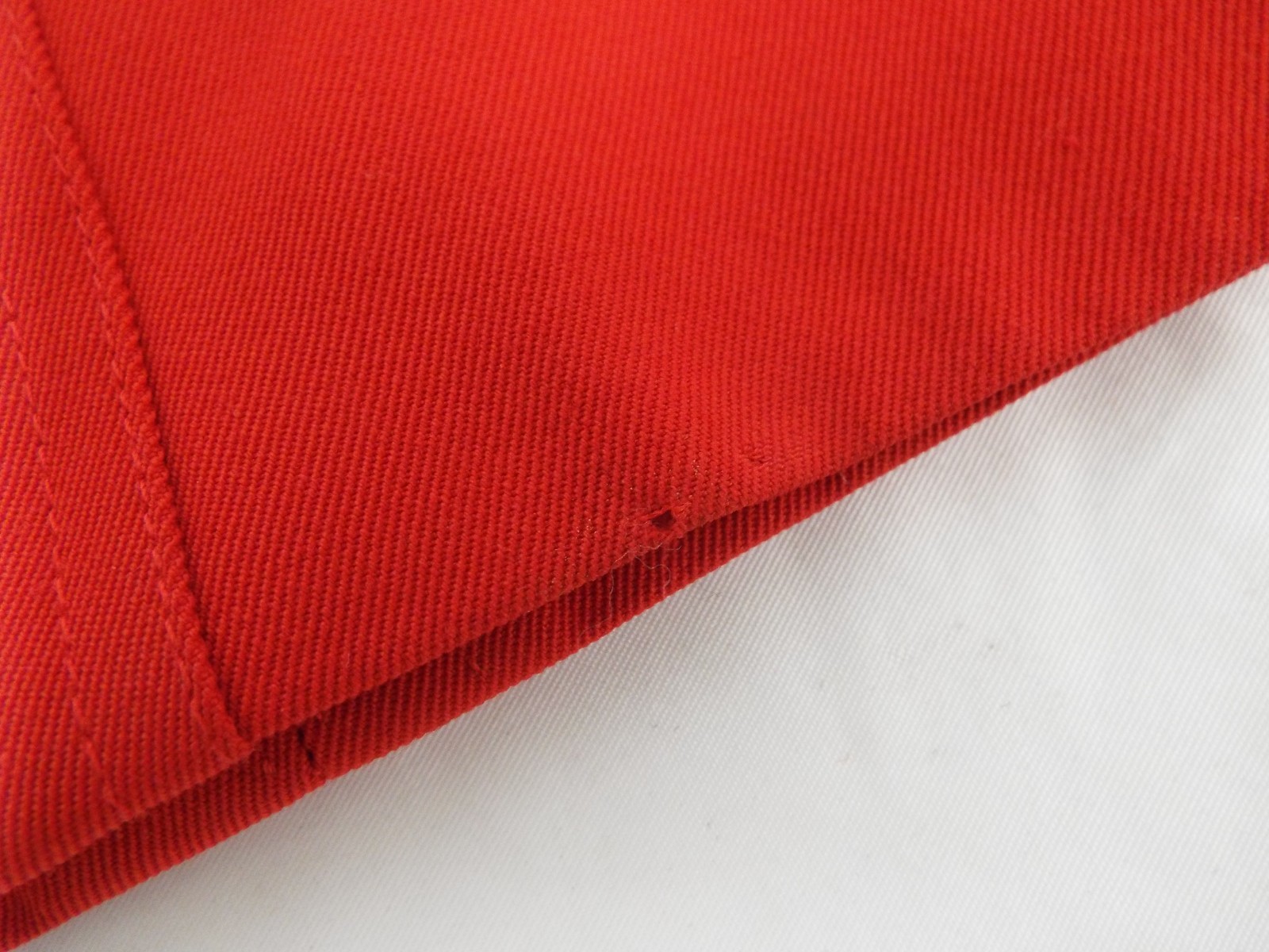 VTG 1970 Yves Saint Laurent Rive Gauche Red Wool Pants YSL Wide Leg Trousers USA