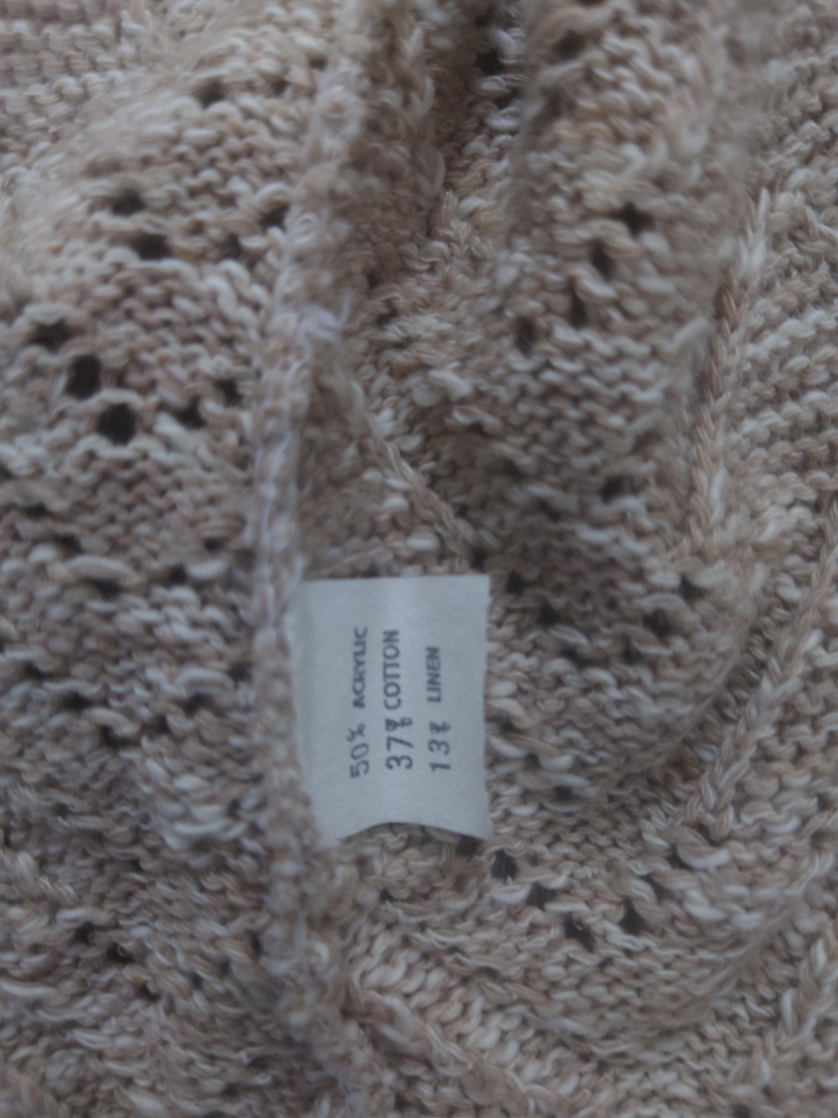 VTG Beldoch Popper Knit Vest Buttoned Down Cottagecore USA MADE Linen Cotton