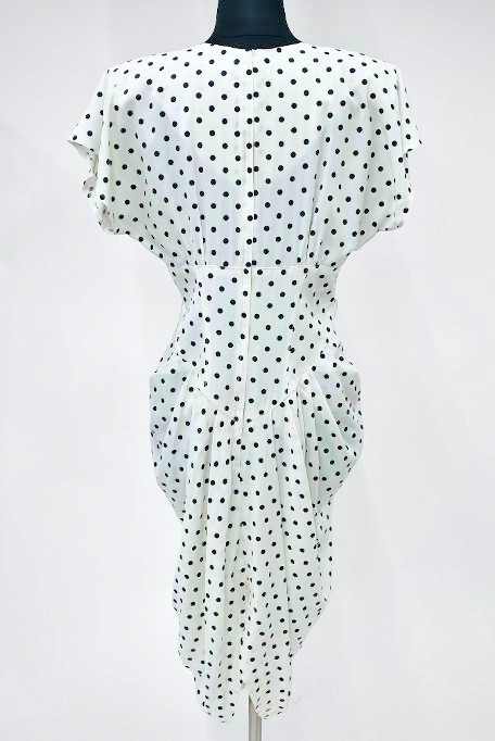 Vintage 1980’s „ASHLEE” Polka Dot Sheath Party Dress-Size 8