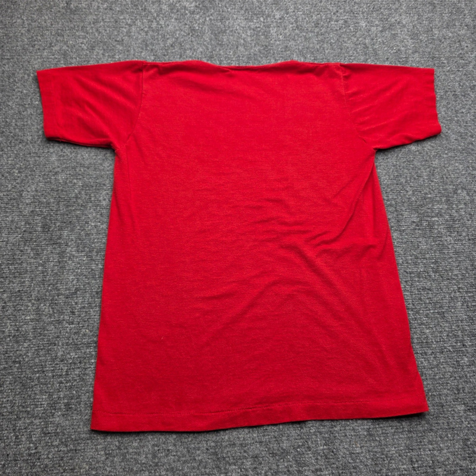 Vintage 80s Black Cat Graphic T-Shirt Small Red Sportswear 50/50 Made in USA