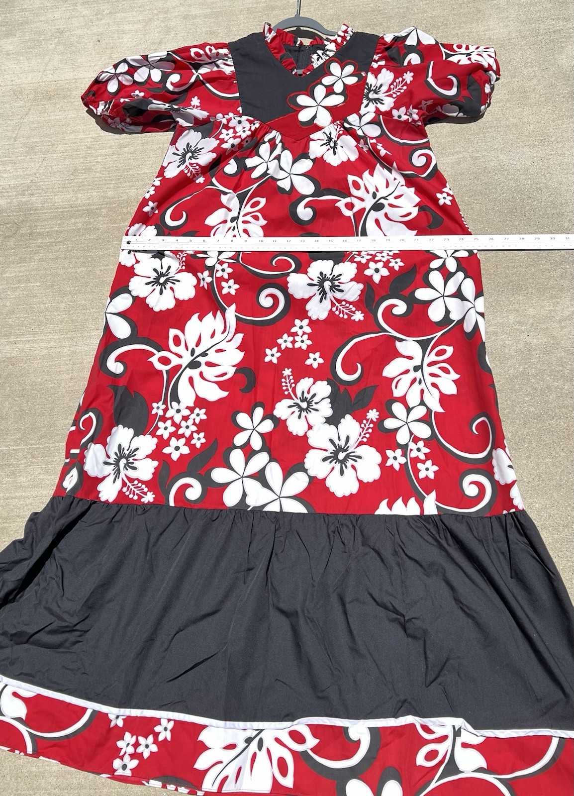 Carol Bennett Hawaii Muu Muu Inspired Dress Hawaiian Tiki Aloha L Vintage
