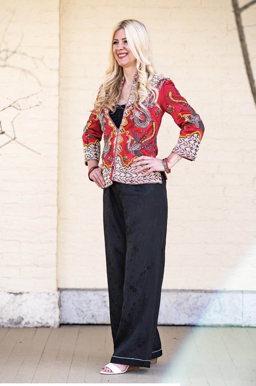 1950’s Heavily Beaded Chinese Dragon & Phoenix Jacket