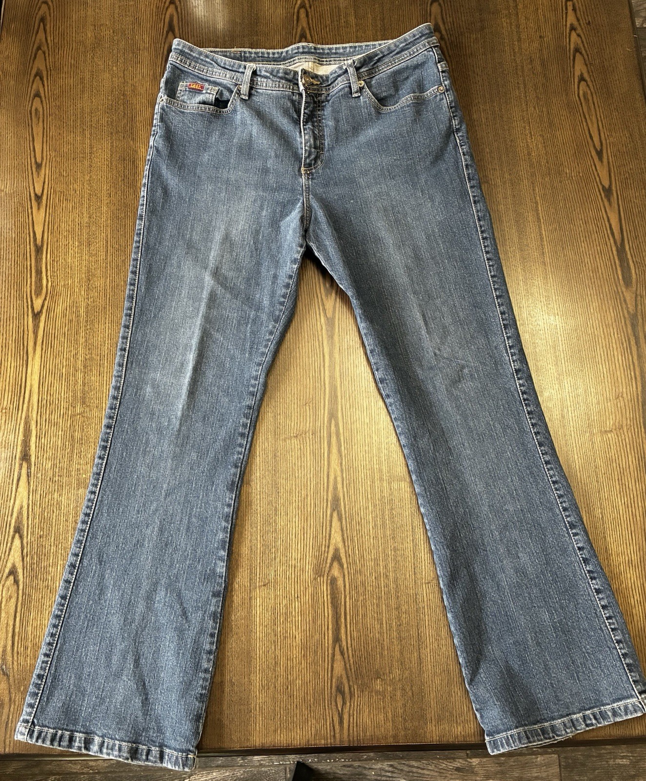 Lee Jeans Women’s 16M (36X30) Relaxed Fit Straight Leg Denim Jeans Dark Blue