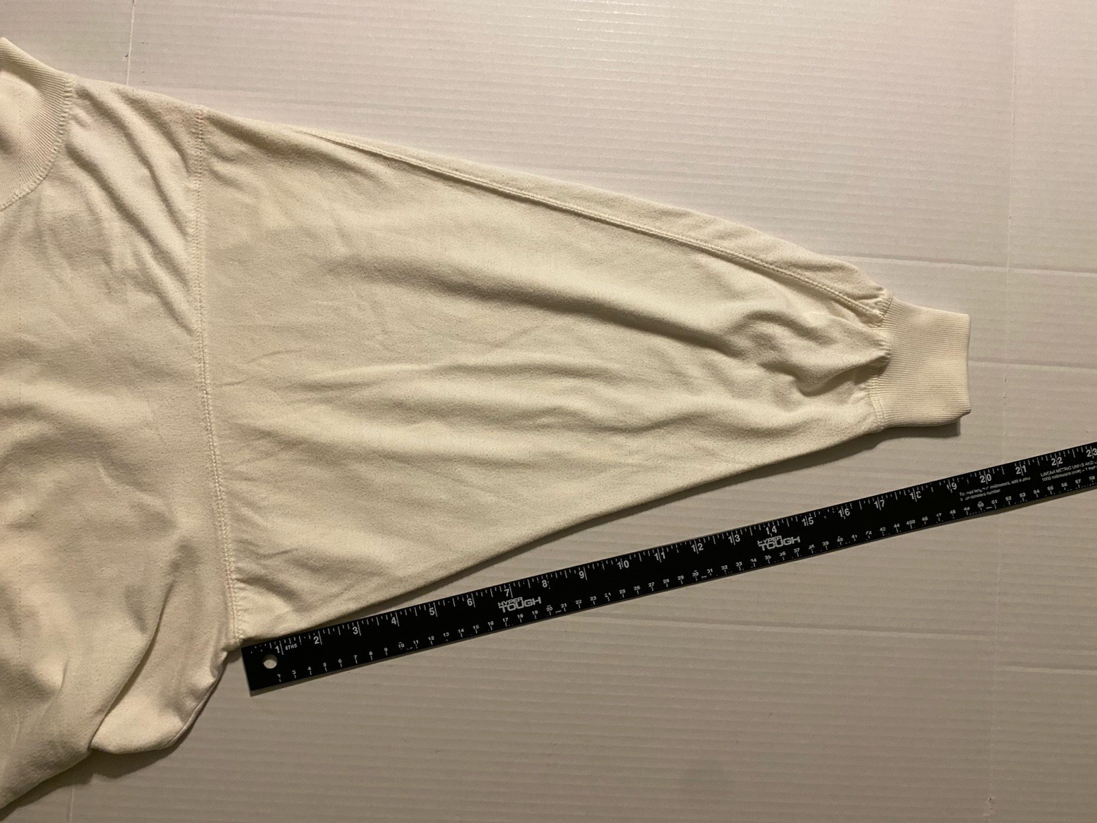 VTG 90s Mervyns Partners Women’s Shirt Sz M Cream White Boxy Buttons Batwing