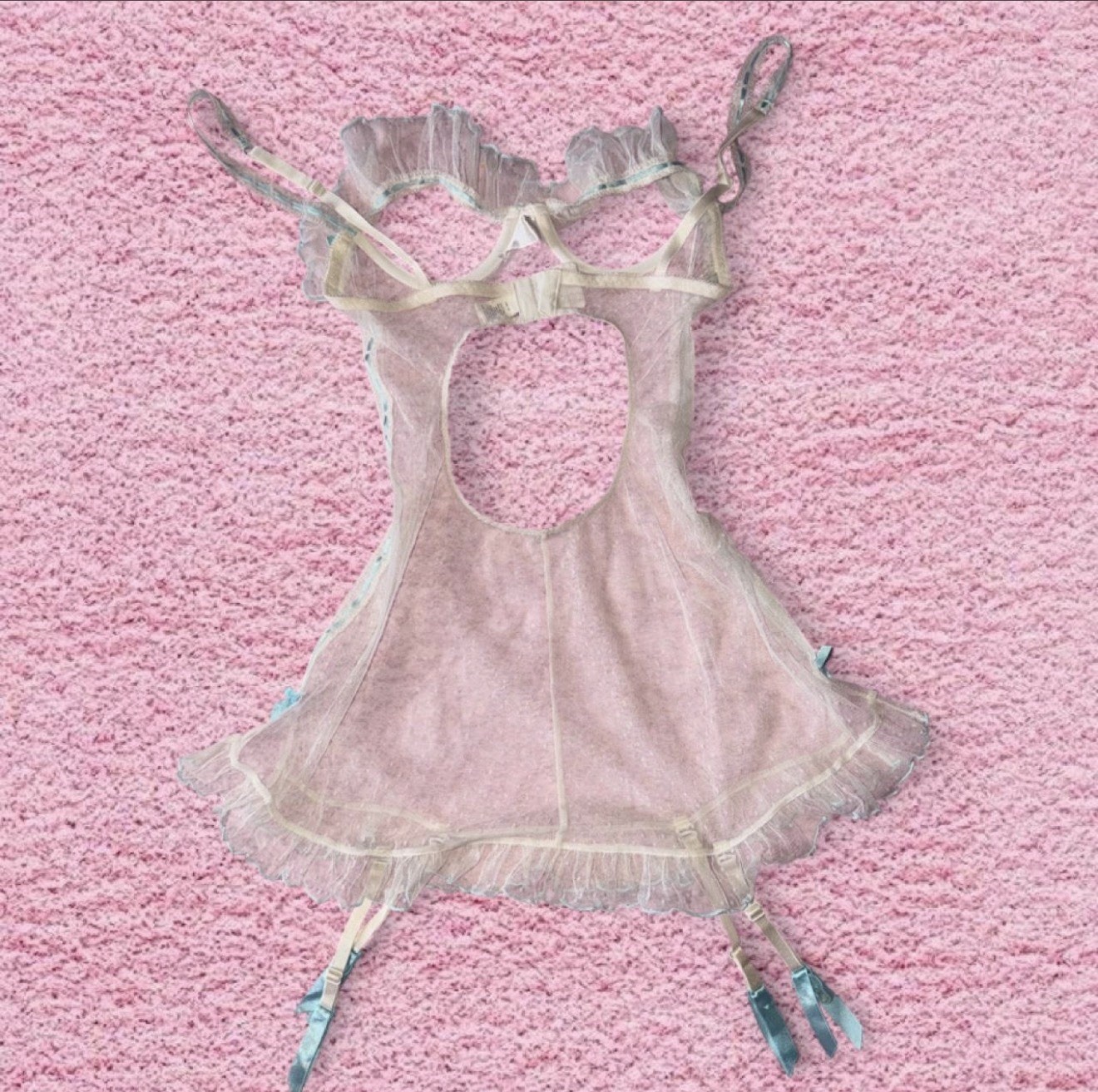 ULTRA RARE Vintage Frederick’s of Hollywood Garter Slip – 32