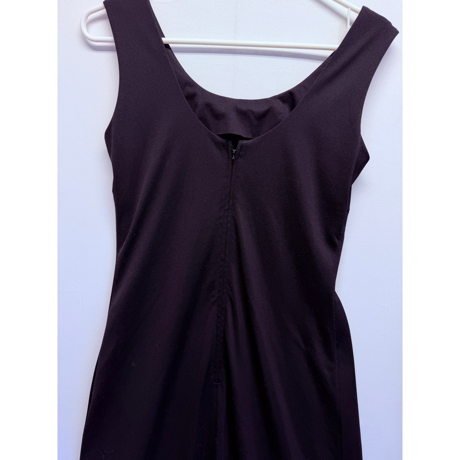 Tori Richard Vintage Black Sleeveless Scoop Neck Maxi Dress 12 8726355