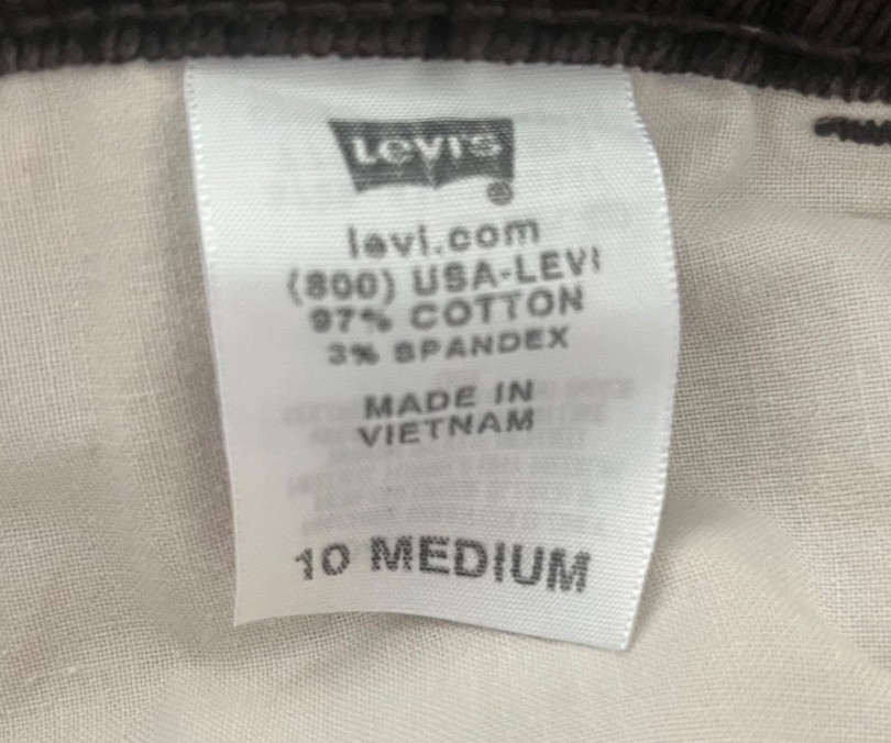 Vintage Y2K Levis 526 Slender Bootcut Corduroy Pants Women’s (10) Brown Flare