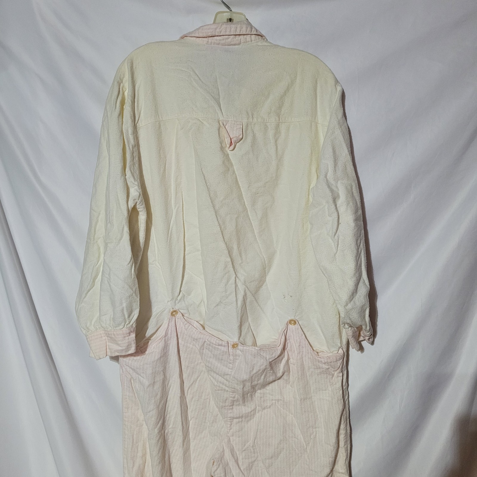 Jodie Arden One Piece Sleeper Pink Ivory Women Large Vintage