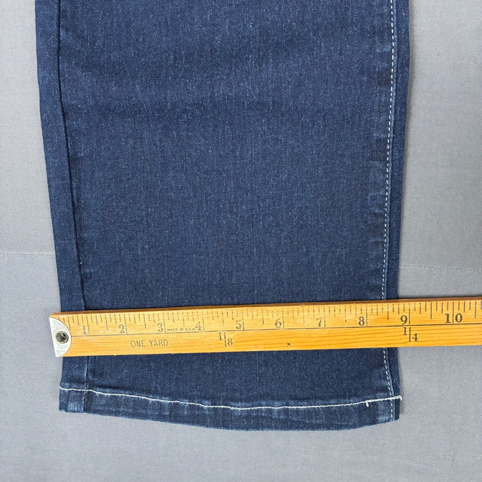 C’ EST 1946 Denim Curvy Flared Jeans Women’s Size 10 (32×31) Plaid Pockets Y2K