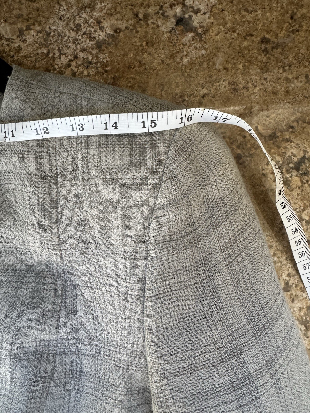 Vintage Giorgio Armani Georgia Blazer IT 40 US 4 Plaid Long Jacket Made Italy
