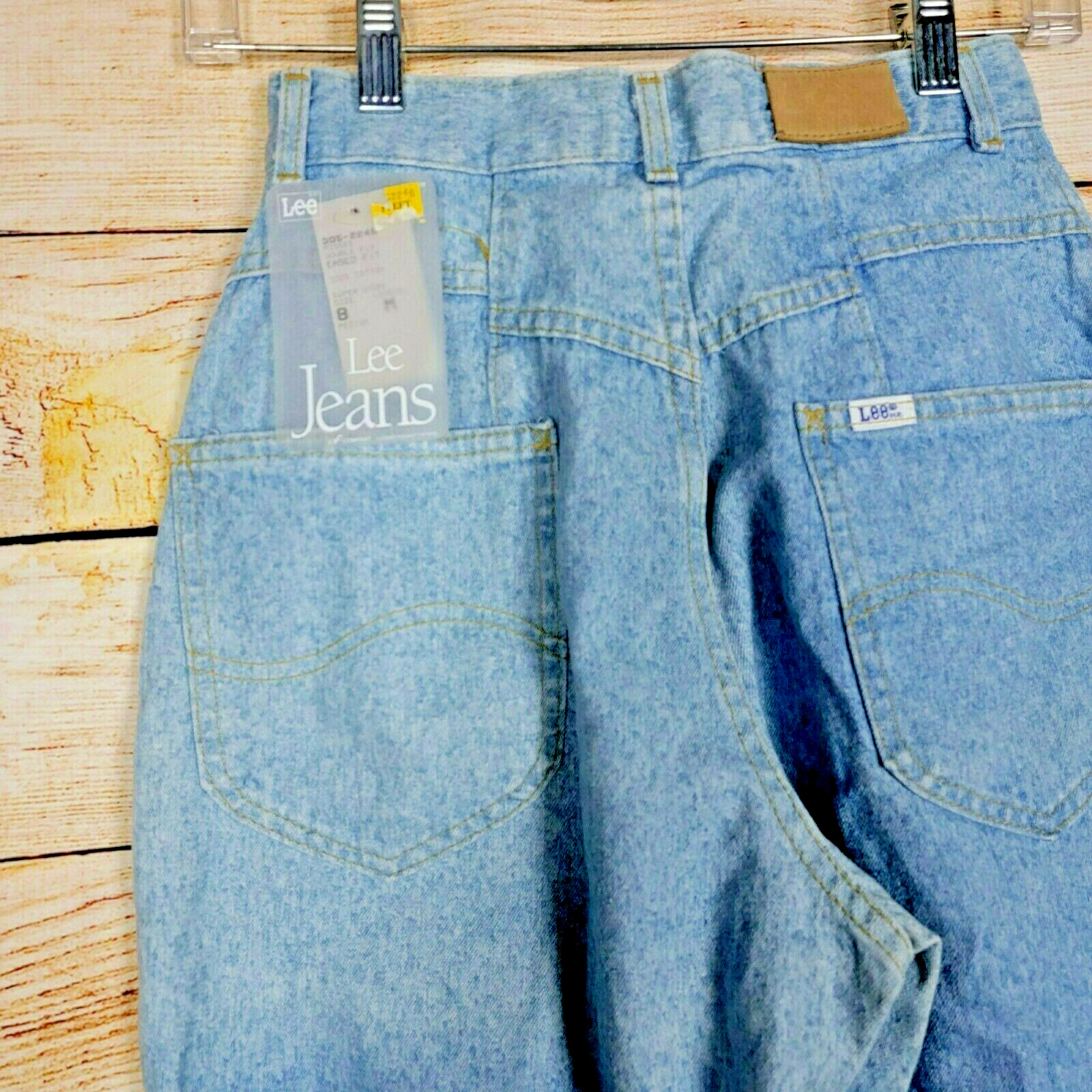 Vintage NWT Lee Riders Chino Blues Jeans Size 8 Super Stone Double Fly Eased Fit