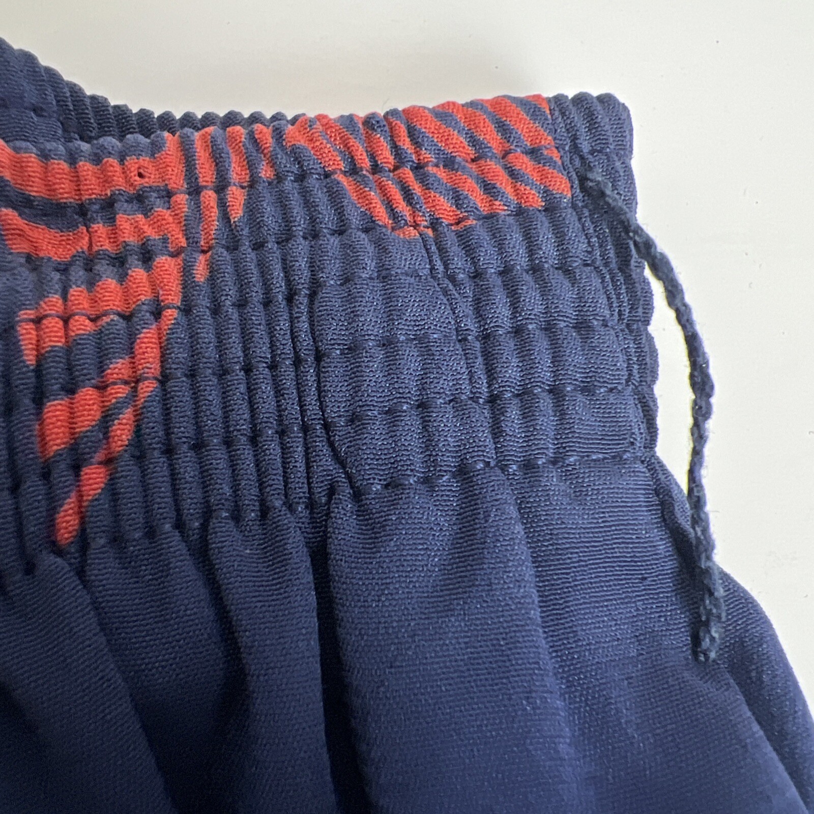 John Meyer 2 Piece Skirt Set Women’s sz 14 Navy Red 3/4 Sleeve w/ Belt VTG