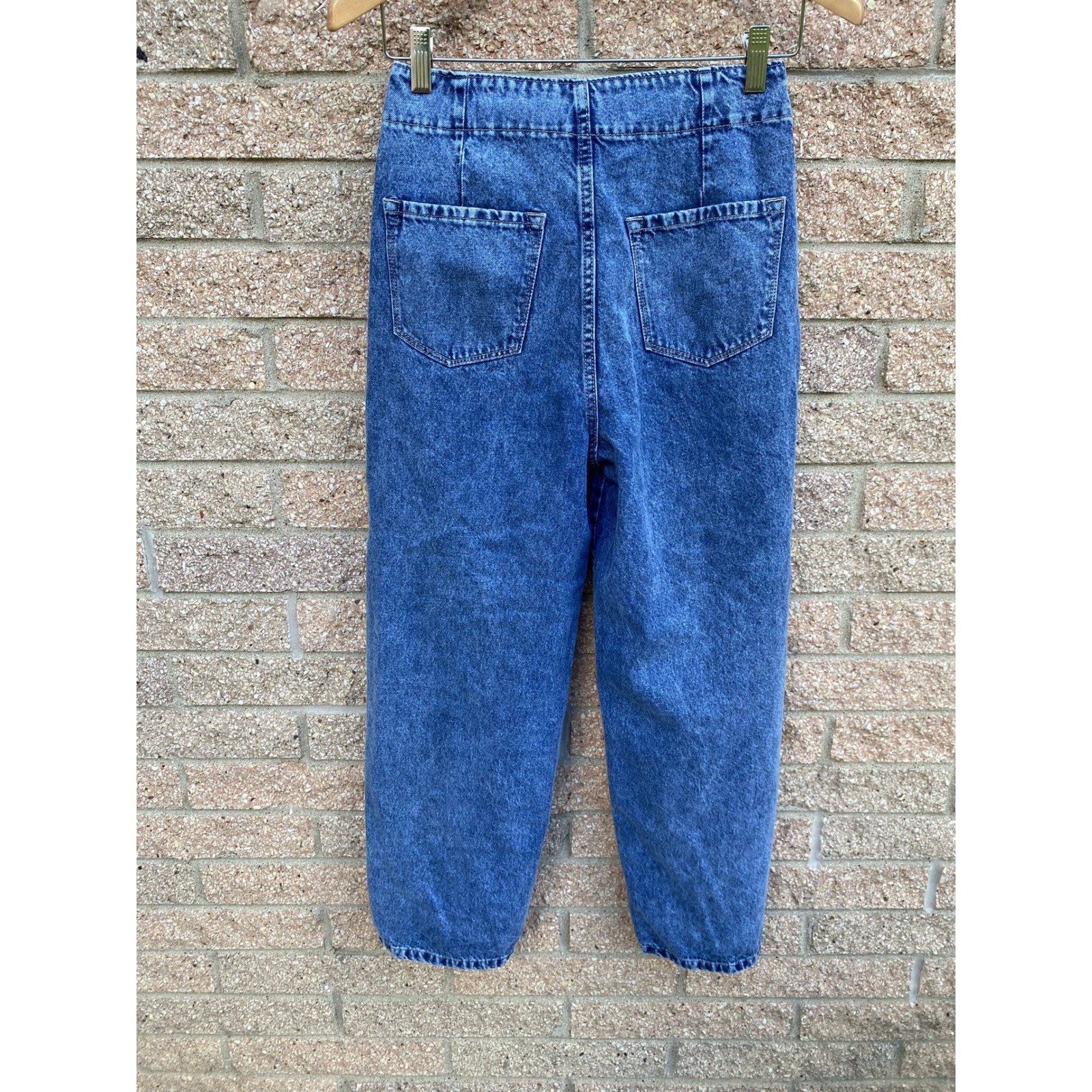 Vintage 1990s High Waist Denim Chaps Jeans Slits 6 Western Cowgirl Barrel Boho