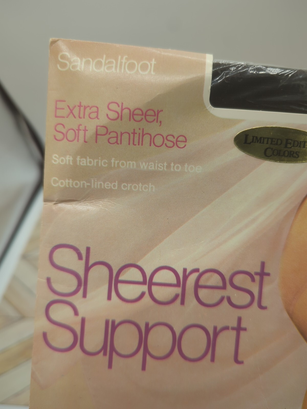 JC Penney Sheerest Support Pantyhose Queen Short Chestnut Brown Vintage