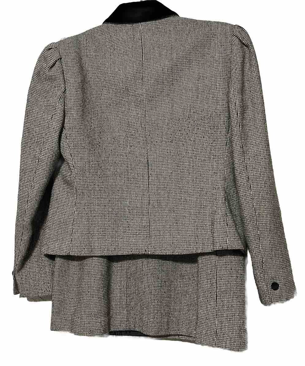 VTG 50’s JONATHAN LOGAN Wool Blend Knit Button Up Jacket & Midi Pencil Skirt Set