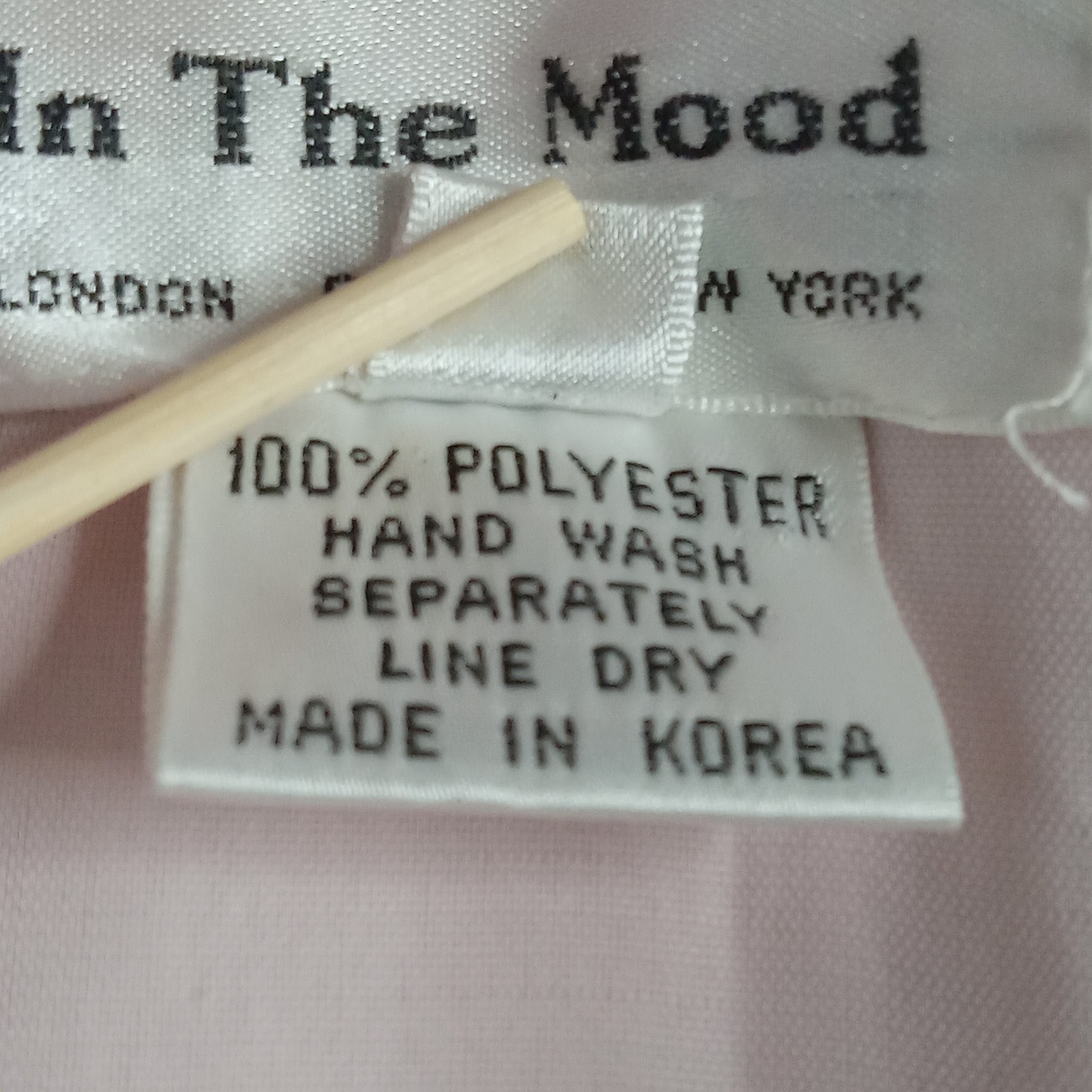 In The Mood MOB Dress 14 Pink Jacquard Belted Crocheted Pleated Vtg 80s EUC
