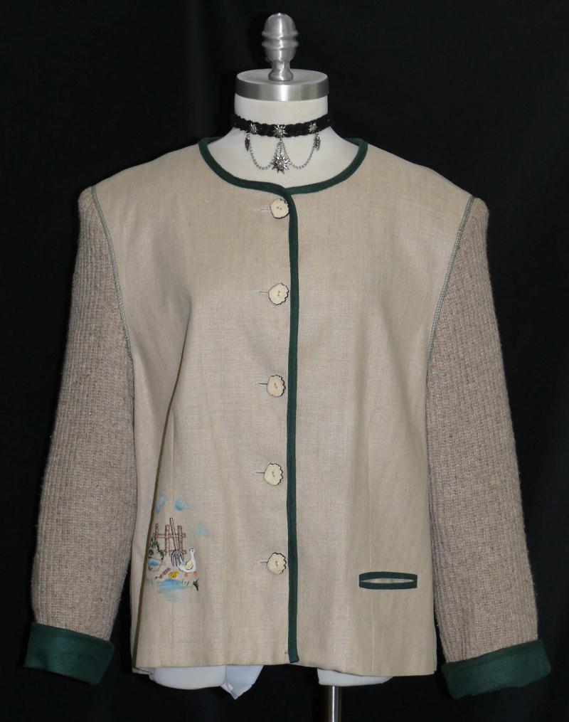 DISTLER ~ Brown AUSTRIA Women SUMMER Casual Skirt Dress Suit JACKET Eu 46 18 XL