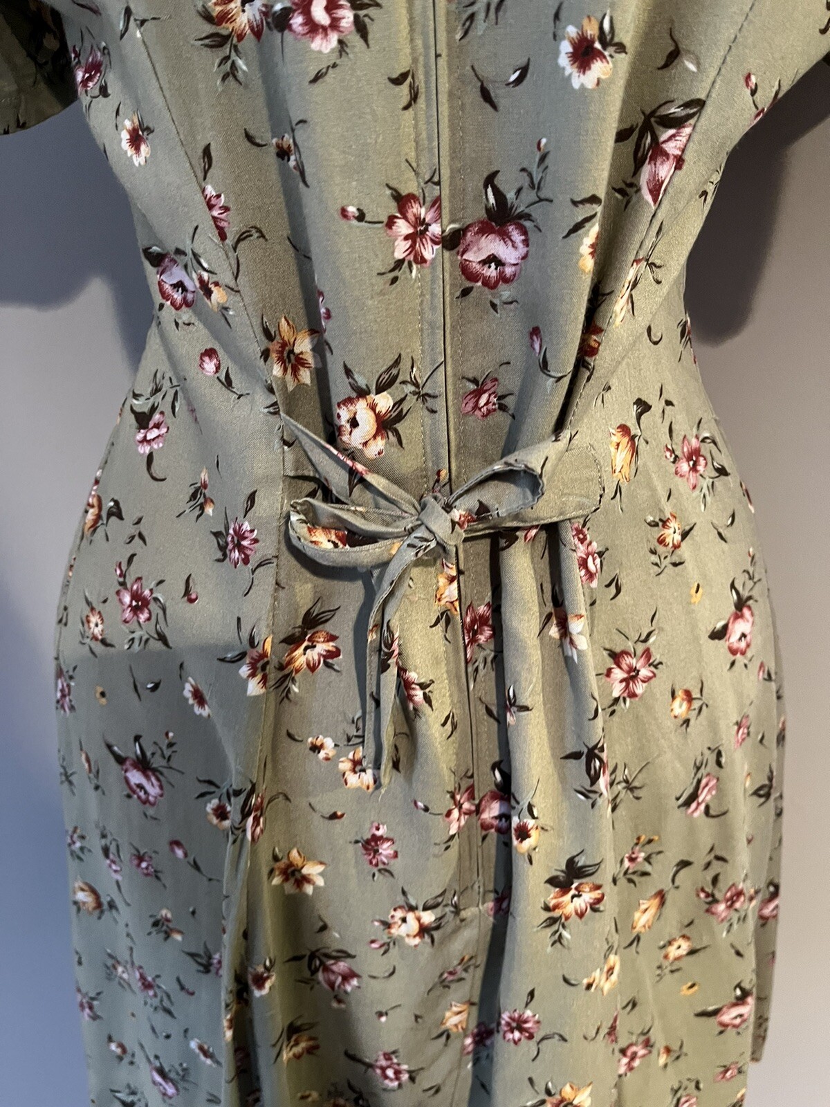 Vtg 90s Jamie Brooke Dress Fit and Flare Skater Dress Floral Hippie Boho Cottage