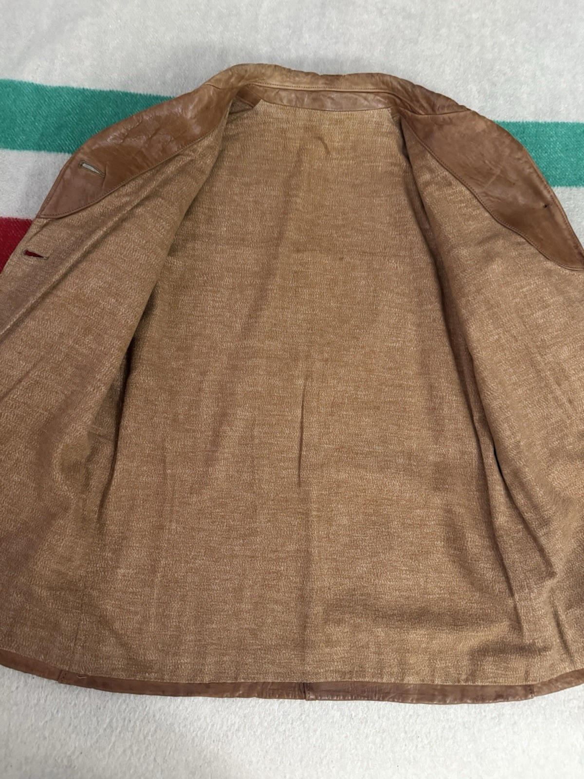 Vintage 30s 1930s Leather Jacket Women’s Patina Distressed Homemade? Unbranded