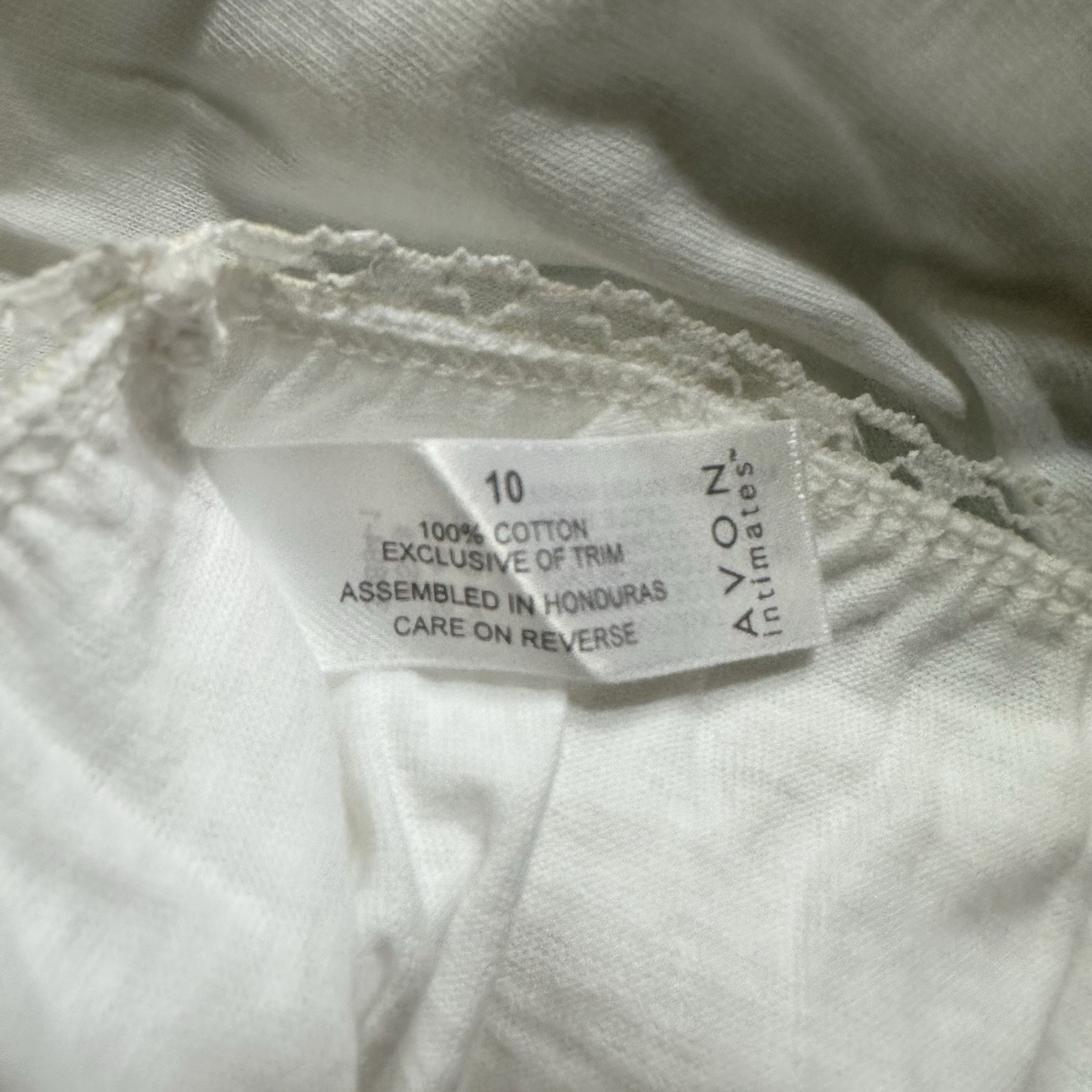 Vtg 1997 AVON Intimates 3-pack Granny Panties Briefs NOS Size 10 Picot Trim Y2K