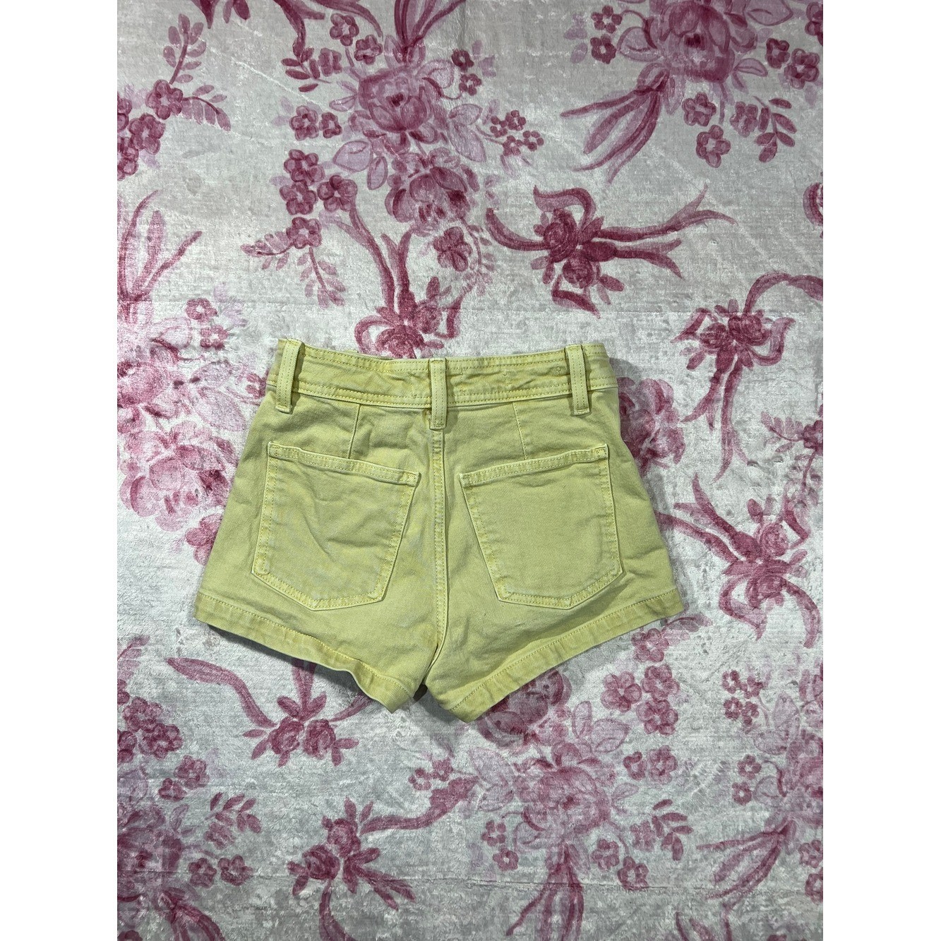 Universal Thread Yellow High Waist Denim Sailor Shorts