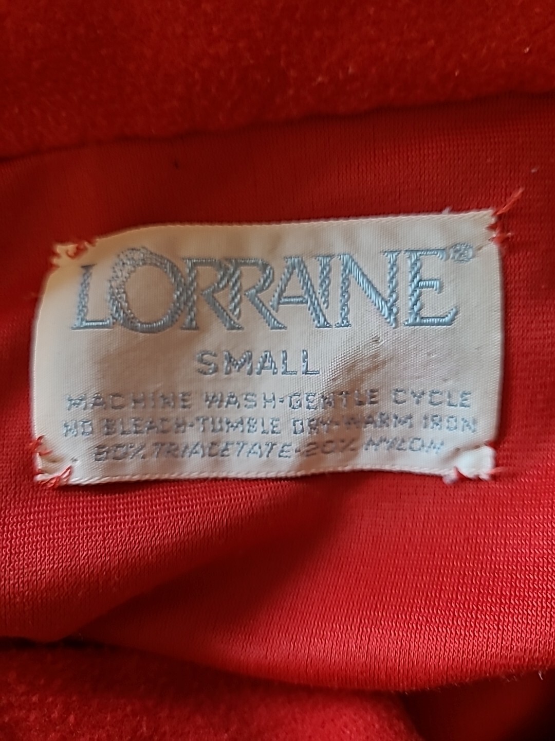 Lorraine Robe Womens S Red Vintage Flannel Maxi Lace Trim Full Button Pocket